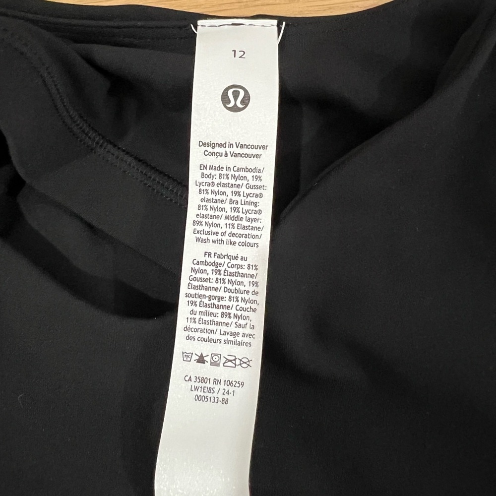 Lululemon Align Bodysuit 6" size 12 NWT - Picture 6 of 11